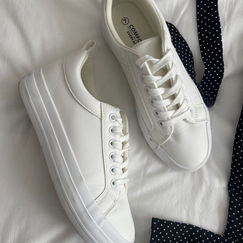 White Platforms Sneaker